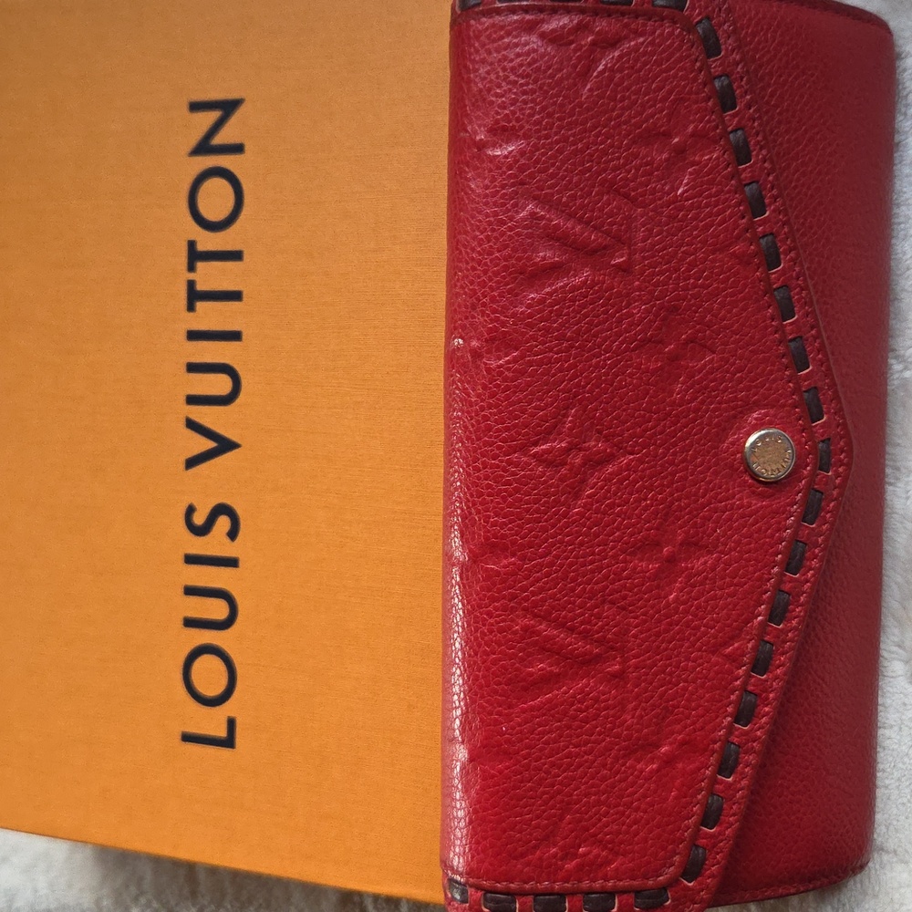 Louis‎ Vuitton Empreinte Red Leather Wallet